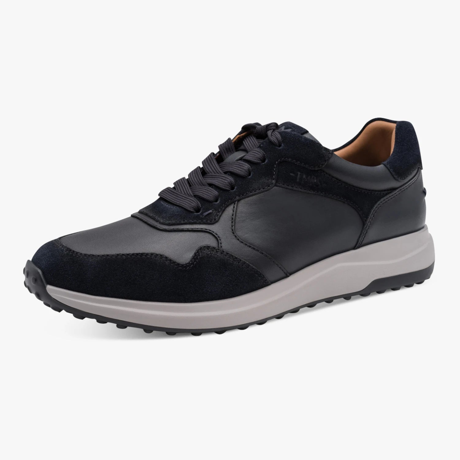 Tamaris Men’s Navy Leather Lace-Up Trainers