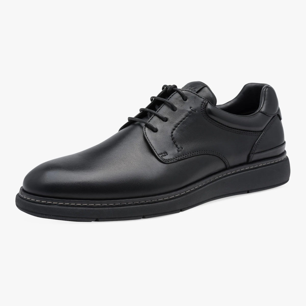 Tamaris Men’s Black Leather Lace-Up Shoes