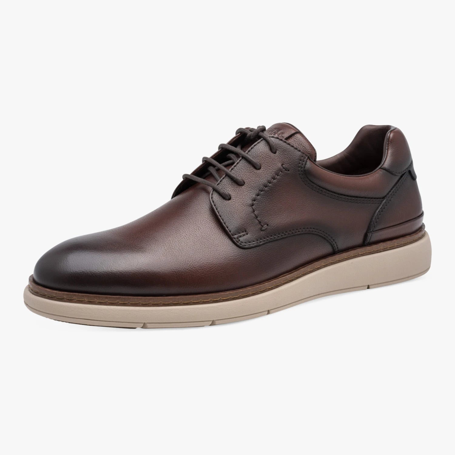 Tamaris Men Mocca Brown Leather Lace-Up Shoe