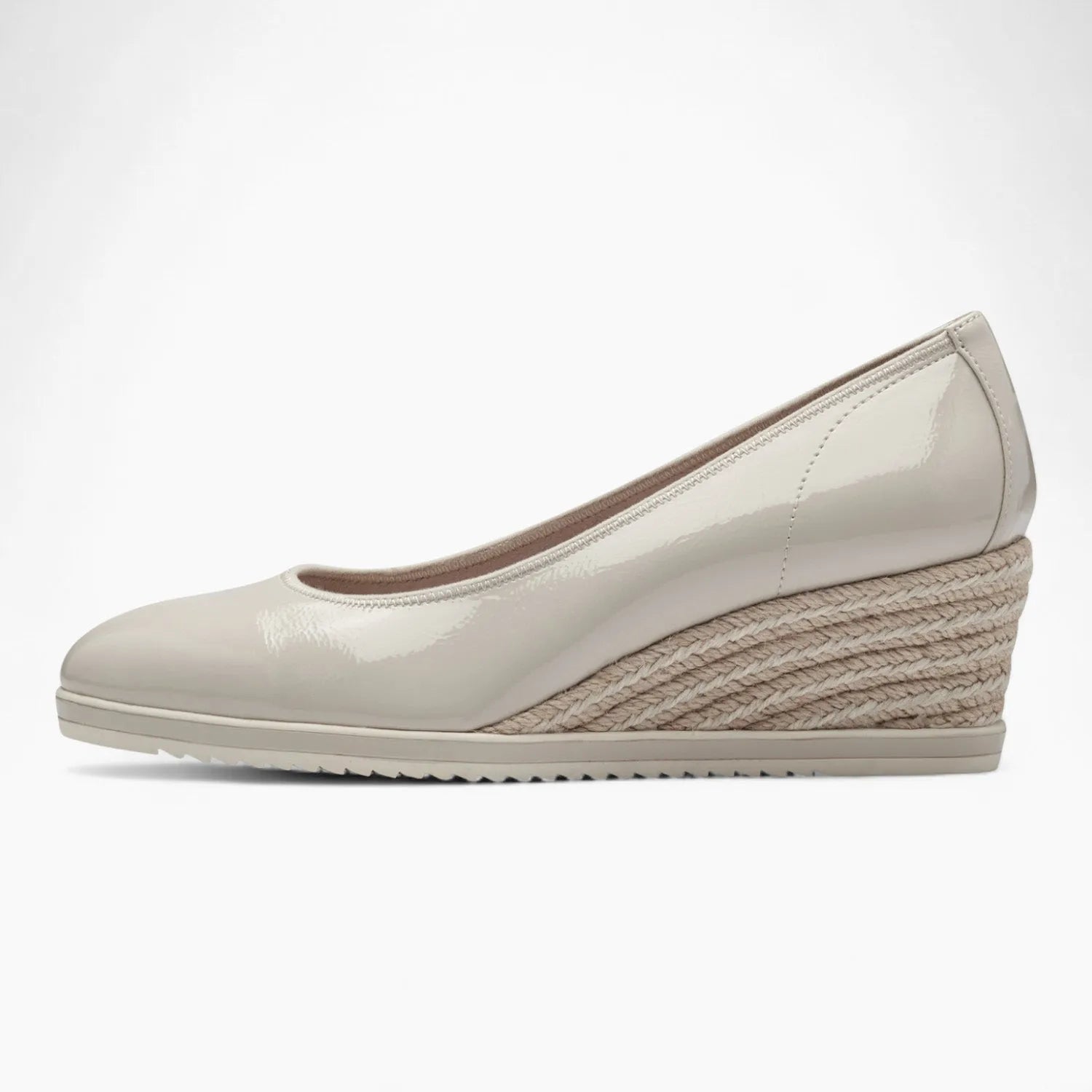 Tamaris Essentials Beige Espadrille Wedge – Summer Elegance - Leavys Shoes