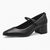 Tamaris Black Leather Block Heel – Elegant & Comfortable - Leavys Shoes