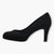 Tamaris Black Faux Suede Heels with Modern Comfort - Leavys Shoes