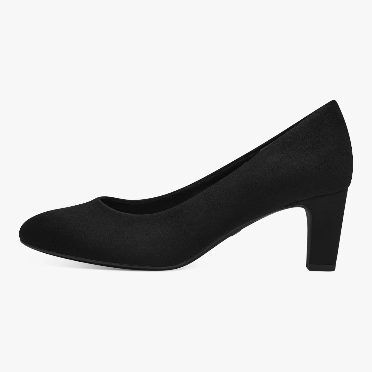 Tamaris Essentials Black Suede-Look Court Shoes
