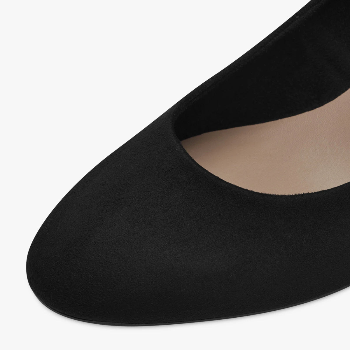 Tamaris Essentials Black Suede-Look Court Shoes