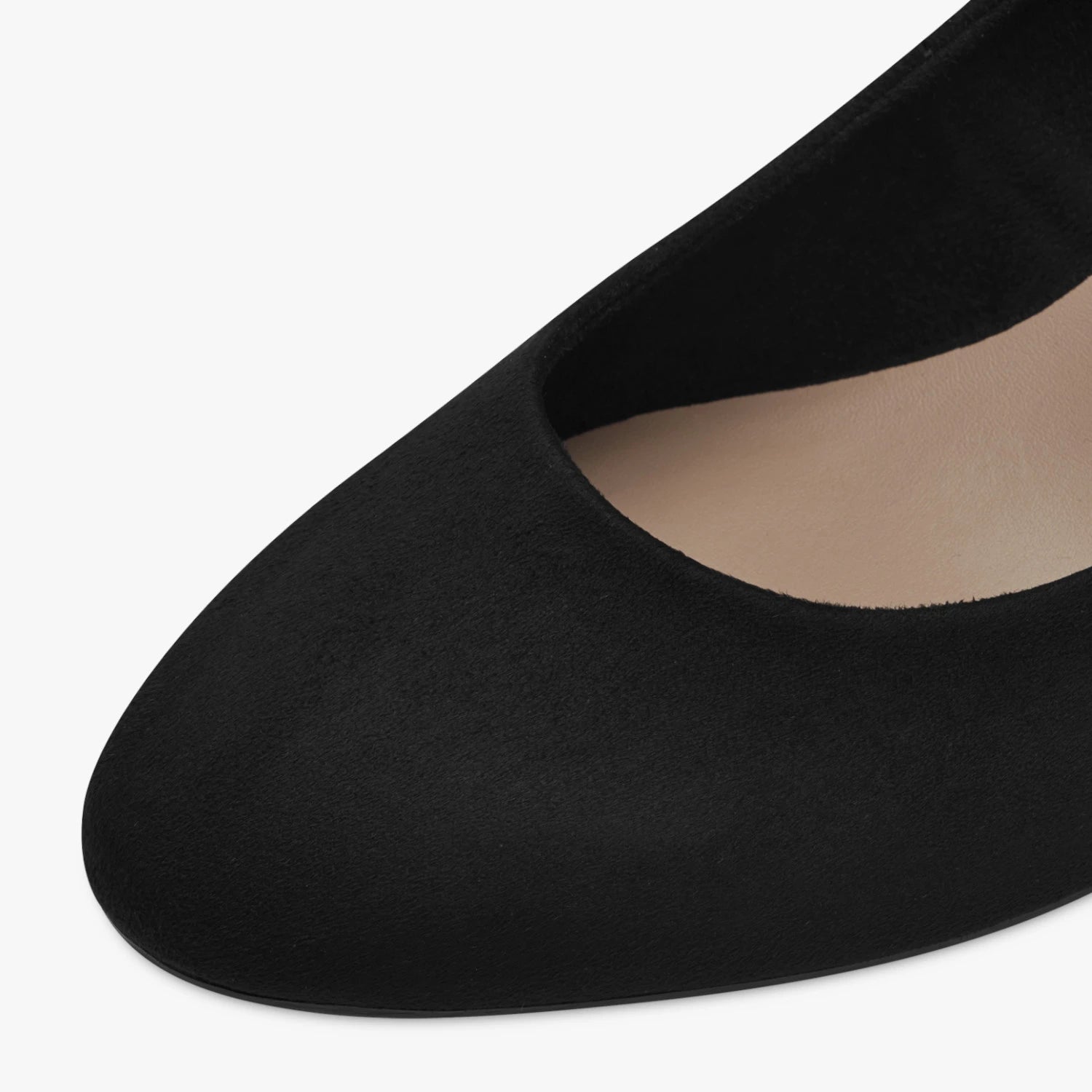 Tamaris Essentials Black Suede-Look Court Shoes