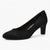 Tamaris Black Faux Suede Court Shoes – Vegan, Low Heel Comfort