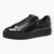 Tamaris Black Patent Trainer-Style Shoes with Platform Sole and Side Zip