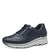 Tamaris PURE RELAX Navy Leather Runner with White Sole and Outside Zipper