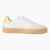 Tamaris Trendy White Runners – Gum Sole, Colourful Accents - Leavys Shoes