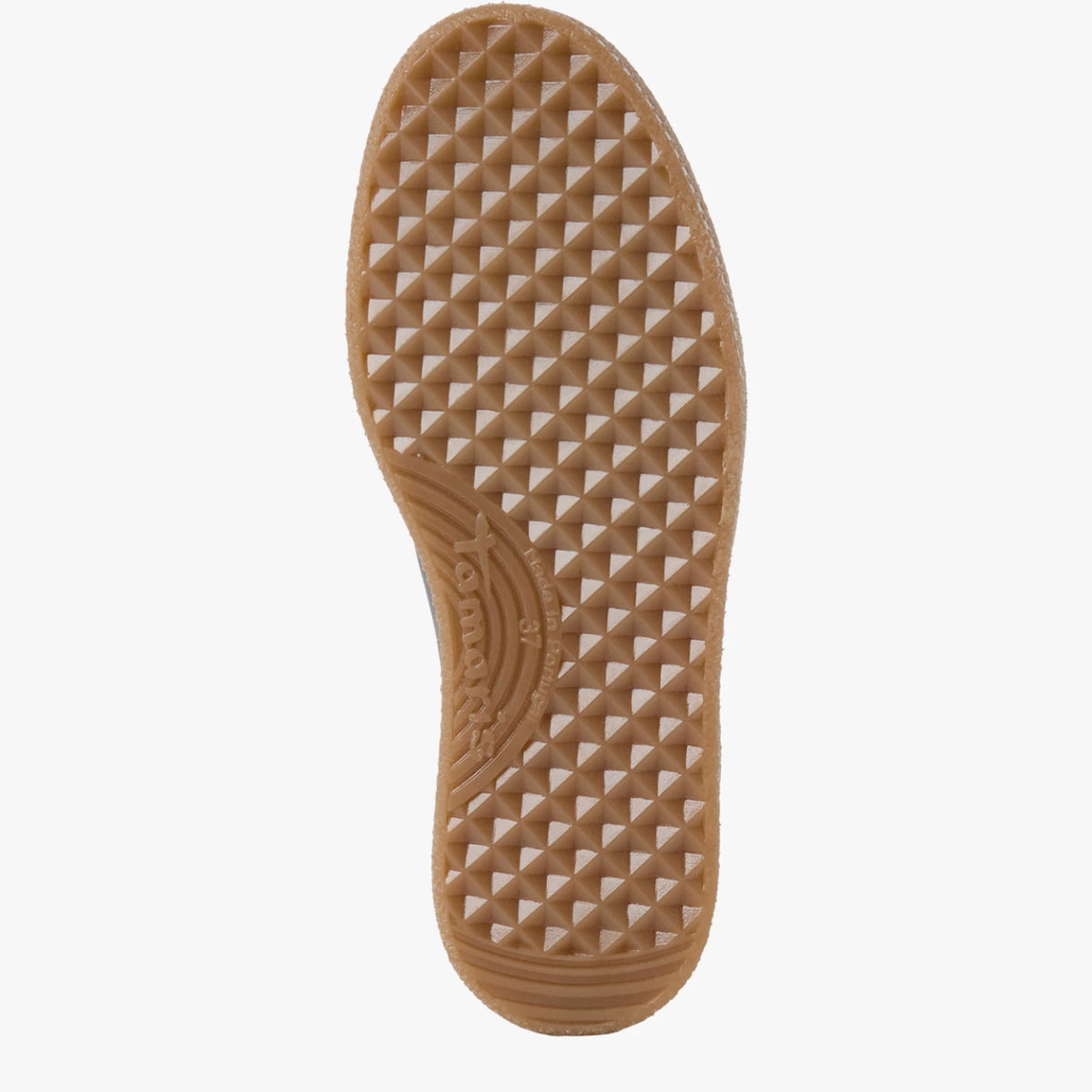 Tamaris Brown Metallic Leather Trainer
