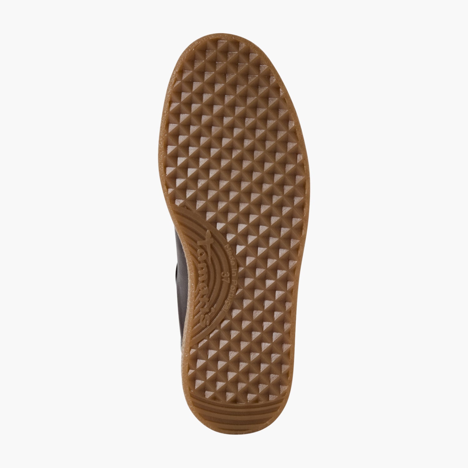 Tamaris Retro Sneaker in Chocolate with Cream Stripe - Leavys Shoes