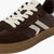 Tamaris Retro Sneaker in Chocolate with Cream Stripe - Leavys Shoes