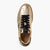 Tamaris Gold Metallic Retro Sneaker with Gum Sole - Leavys Shoes