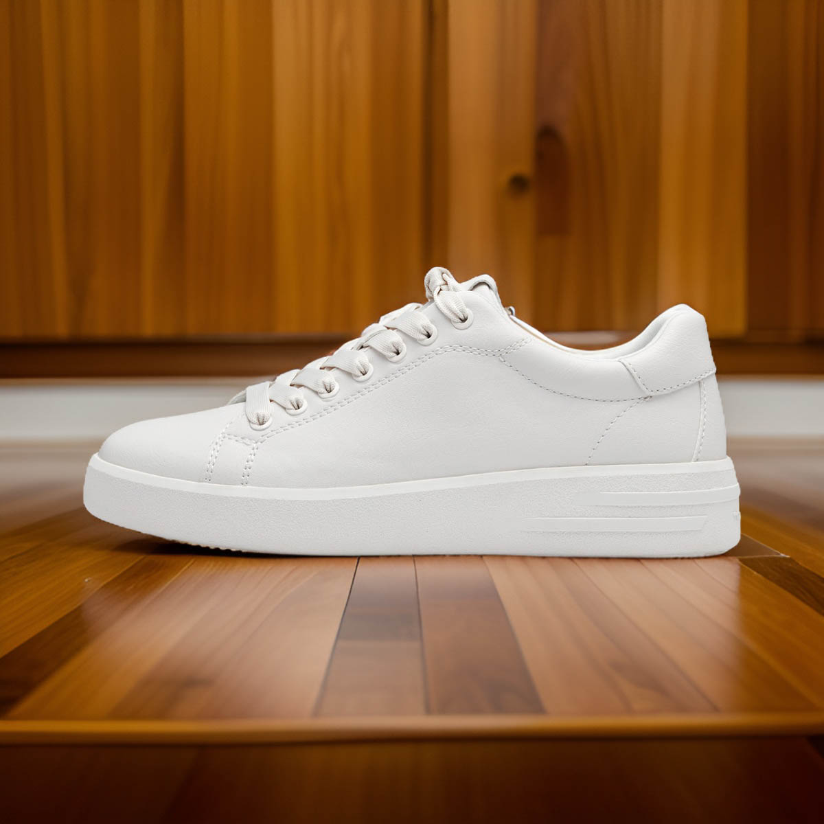 Tamaris Vegan White Sneaker with Cushioned Insole