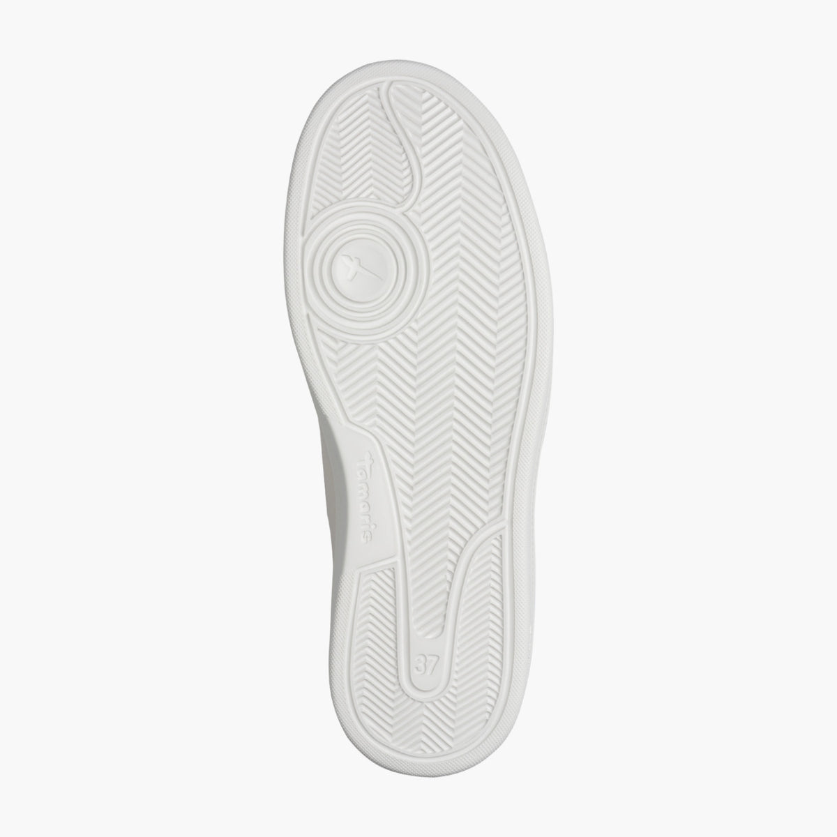 Tamaris Cream Platform Sneaker with Metallic Accents - Leavys Shoes