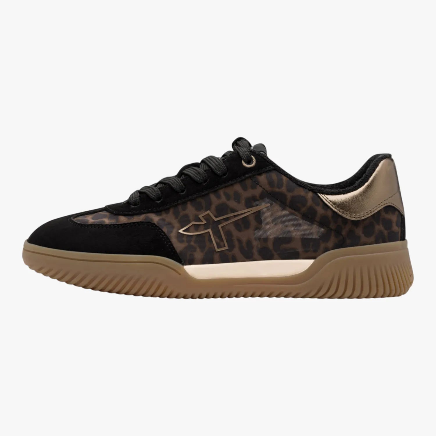 Tamaris Leopard Print Gum Sole Trainer