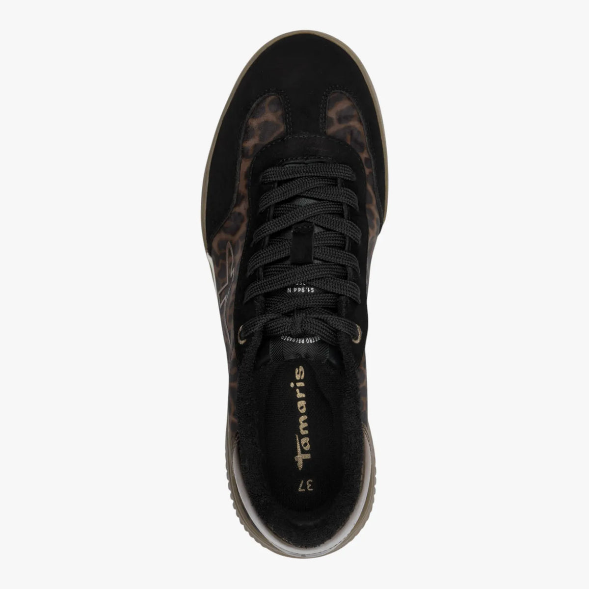 Tamaris Leopard Print Gum Sole Trainer