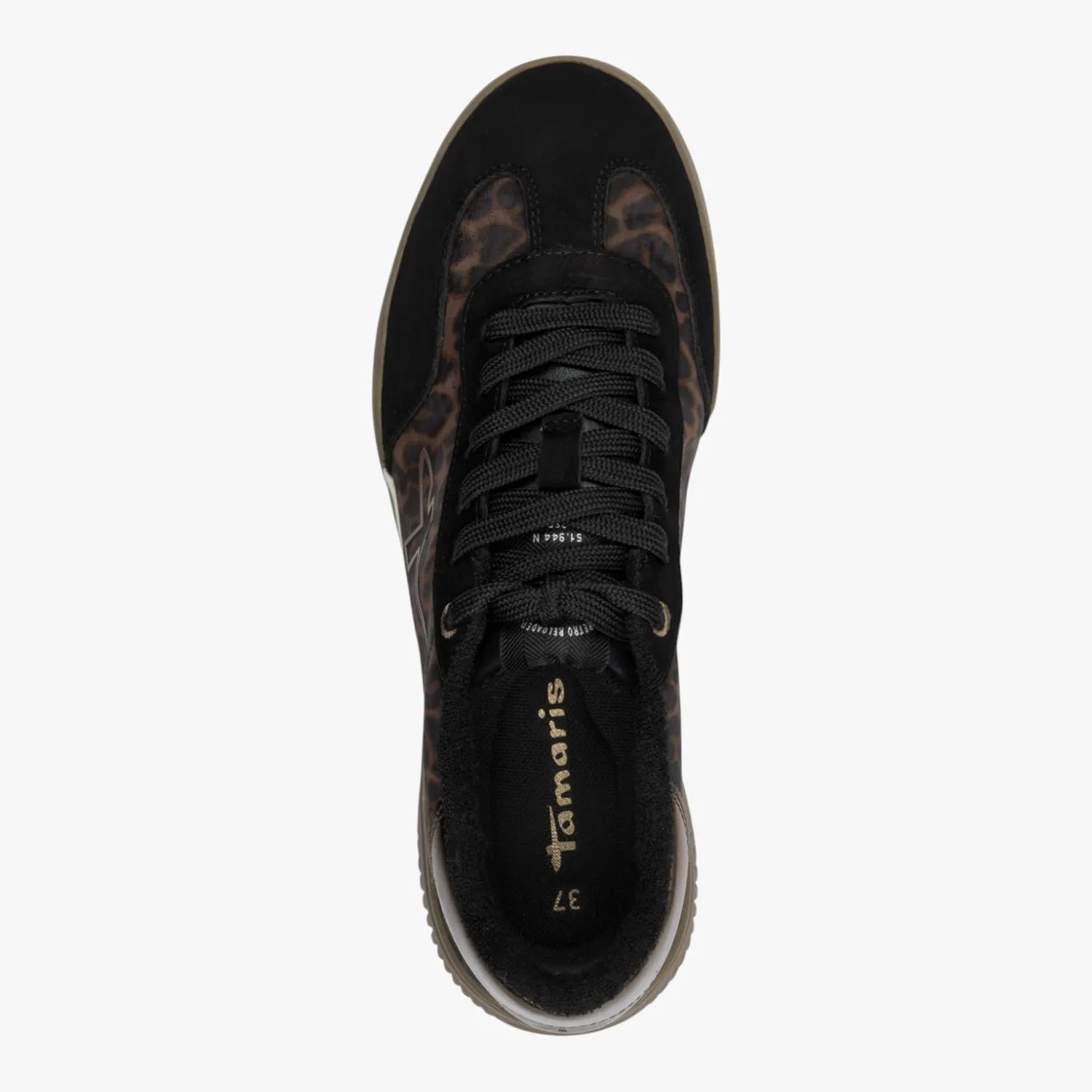 Tamaris Leopard Print Gum Sole Trainer