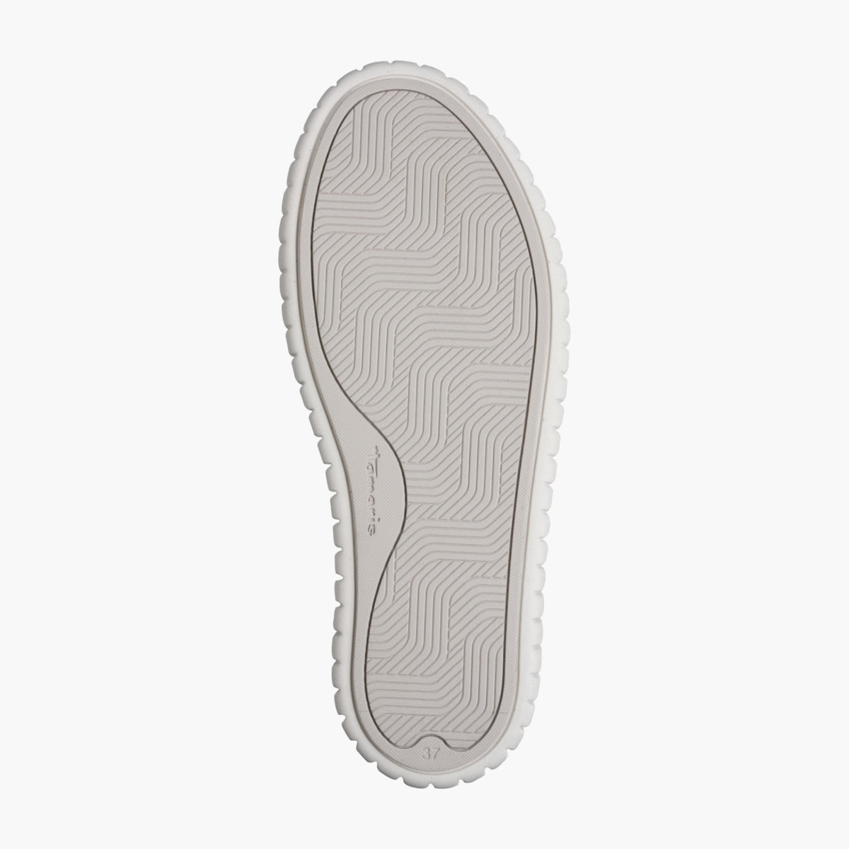 Tamaris White Leather Platform Sneaker with Zip Detail - Leavys Shoes