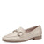 Tamaris Beige Loafer with Sleek Chain Detail and Comfort Technology