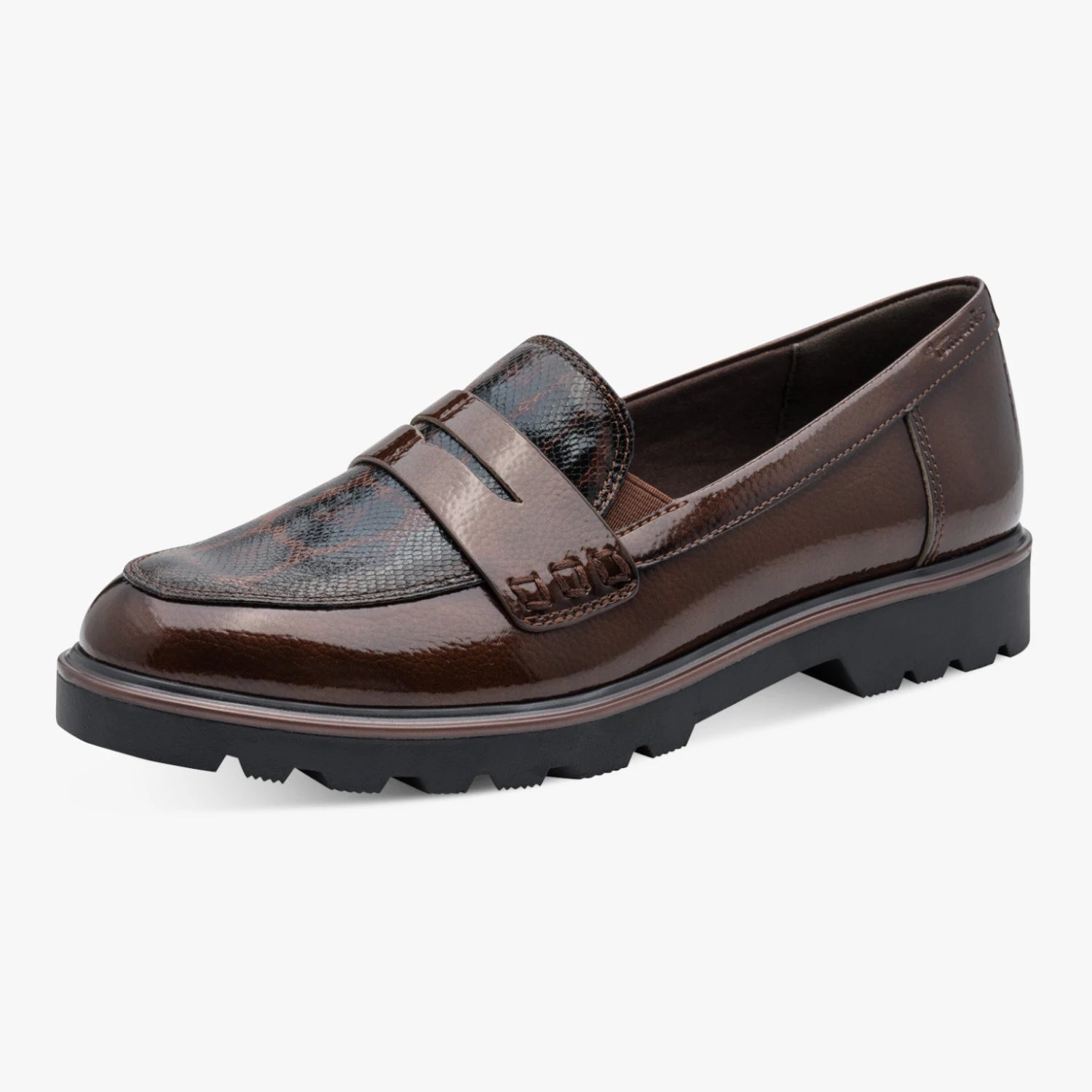 Tamaris Essentials Brown Chunky Penny Loafer