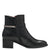 Side view showcasing the inside of Tamaris Black Ankle Boot.