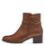 Front view of Tamaris Brown Leather Ankle Boots.