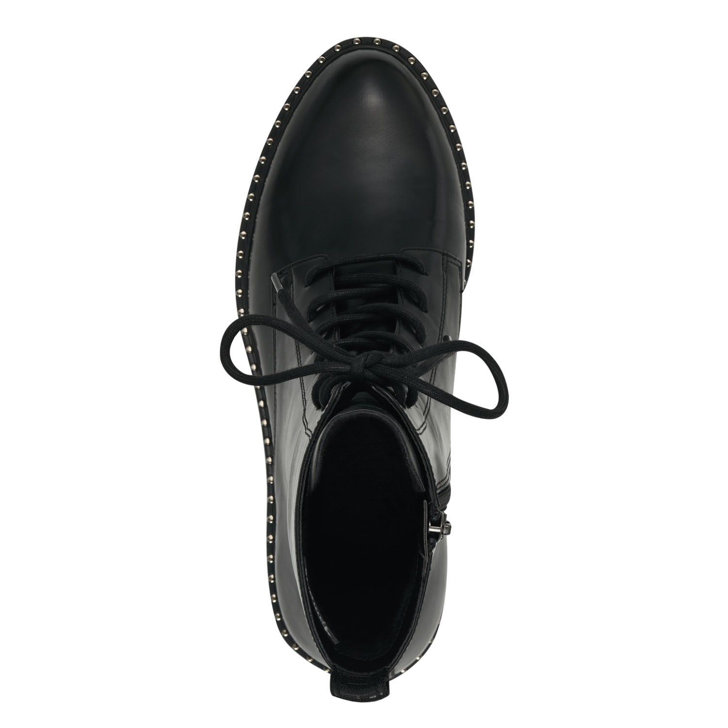 Front view of the Lace-Up Black Ankle Boots