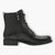 Tamaris Black Boots with Laces, Side Zip & Pull Tab - Sleek & Comfortable