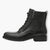 Tamaris Black Boots with Laces, Side Zip & Pull Tab - Sleek & Comfortable