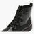 Tamaris Black Patent Ankle Boots with Chunky Sole and Side Zip - Leavys Shoes