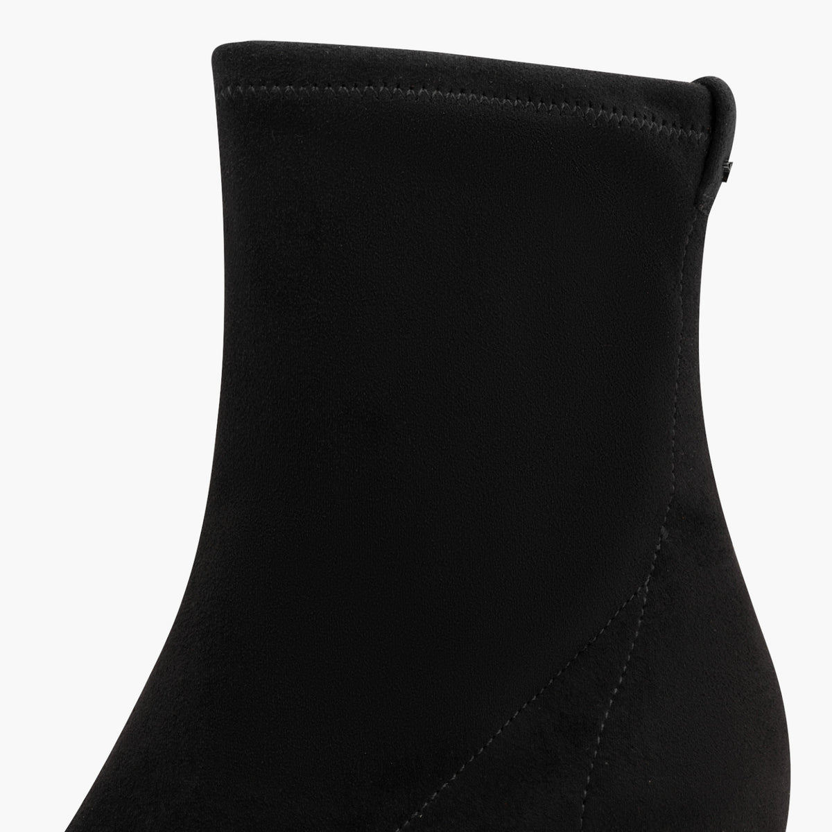 Tamaris Black Pointed Ankle Boots with 35mm Block Heel - Leavys Shoes