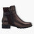 Tamaris Dark Brown Ankle Boots with Block Heel & Buckle Detail - Chunky Sole, Comfort Fit