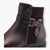 Tamaris Dark Brown Ankle Boots with Block Heel & Buckle Detail - Chunky Sole, Comfort Fit - Leavys Shoes