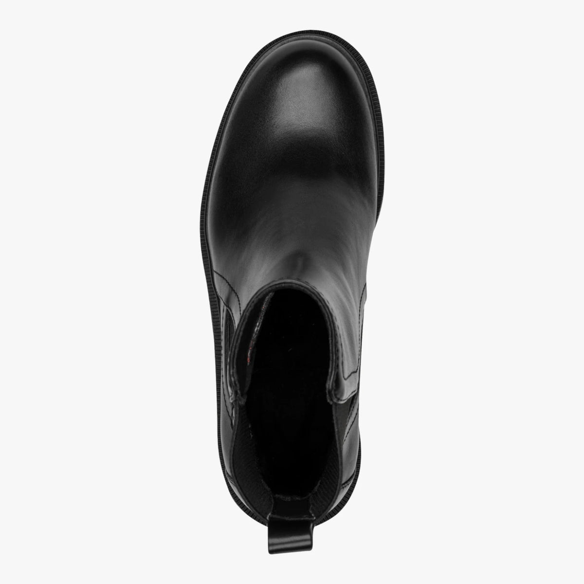 Tamaris Black Chunky Sole Chelsea Boots