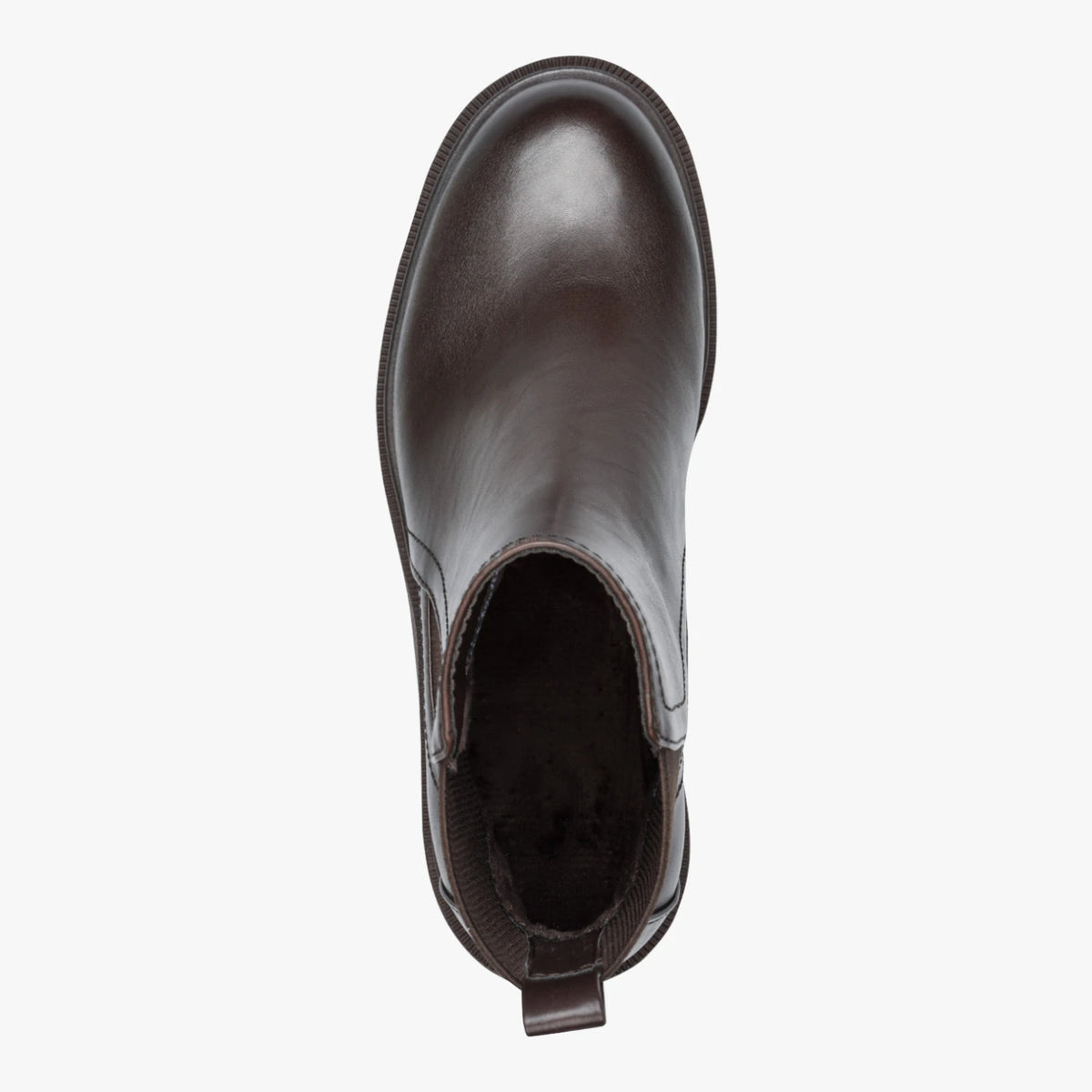 Tamaris Chocolate Brown Chunky Sole Chelsea Boots