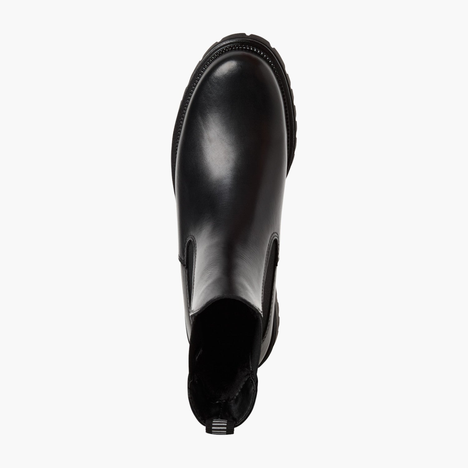 Tamaris Black Chelsea Boots with Block Heel - Leavys Shoes