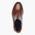 Tamaris Rich Brown Leather Ankle Boots with Soft Footbed and Block Heel