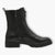 Tamaris Black Boots with Chunky Sole, Side Zip & Stud Details - Pull Tab, Stylish & Comfortable