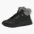 Tamaris Black Ankle Boots with Grey Fur Collar - Waterproof & Sporty Design