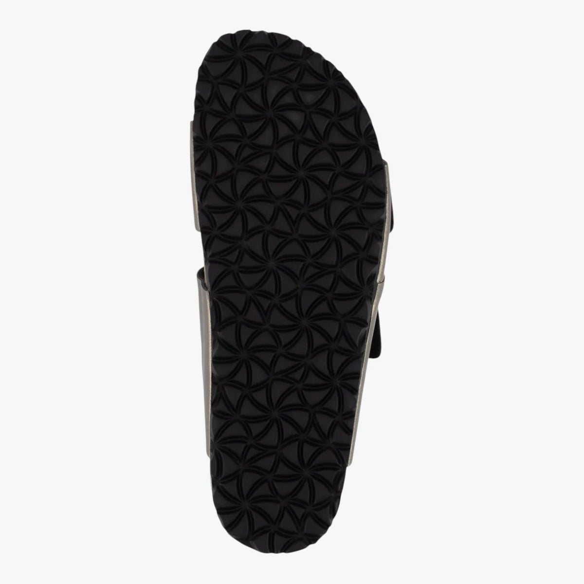 Tamaris Essentials Anthracite Double Buckle Slide