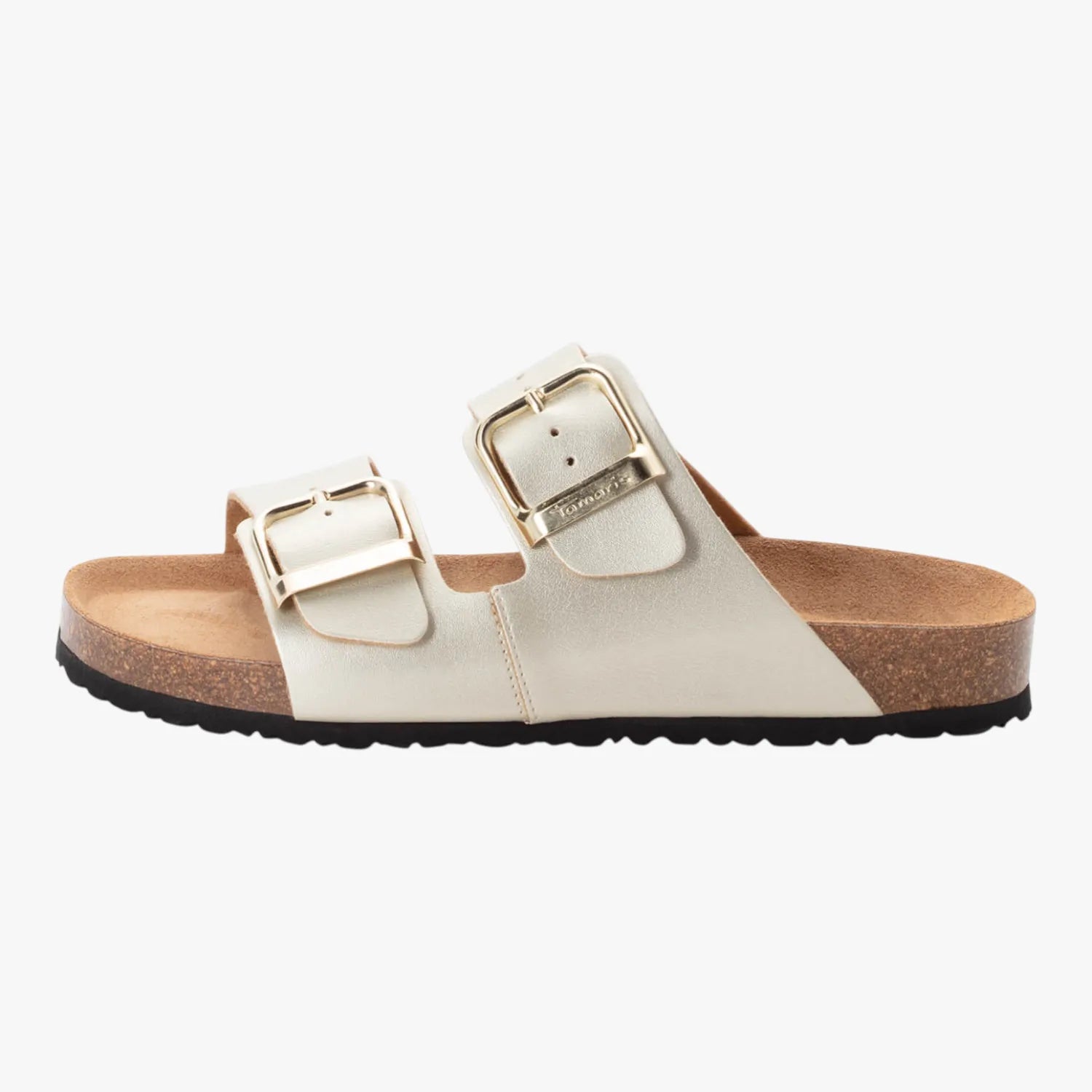 Tamaris Light Gold Double Buckle Slide