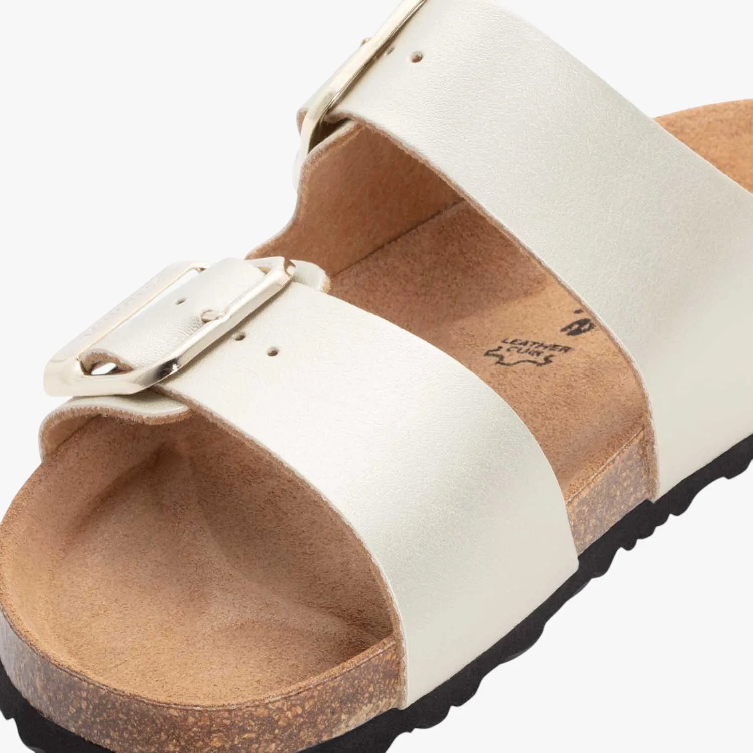 Tamaris Light Gold Double Buckle Slide