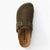 Tamaris Olive Suede Clogs with Buckle & Cork Footbed