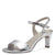 Tamaris Stylish Silver Vegan Heels with Buckle Strap