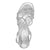 Tamaris Silver Vegan Heels with Diamante Detail and Square Toe