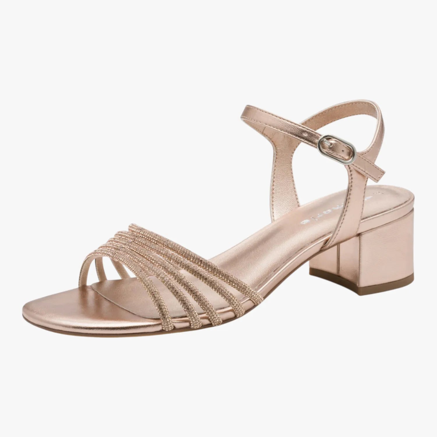 Tamaris Rose Glam Block Heel Sandals