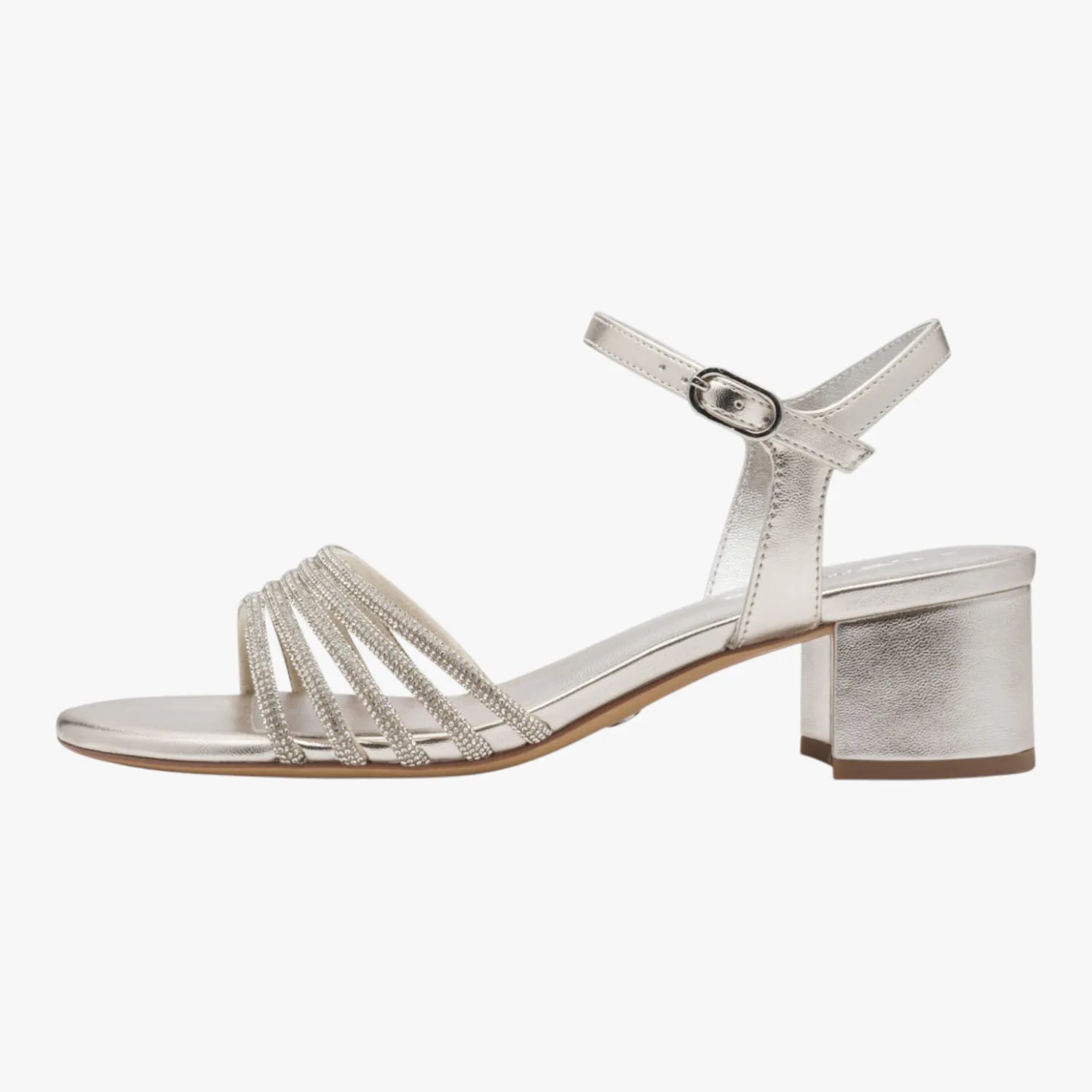 Tamaris Silver Strappy Occasion Sandal