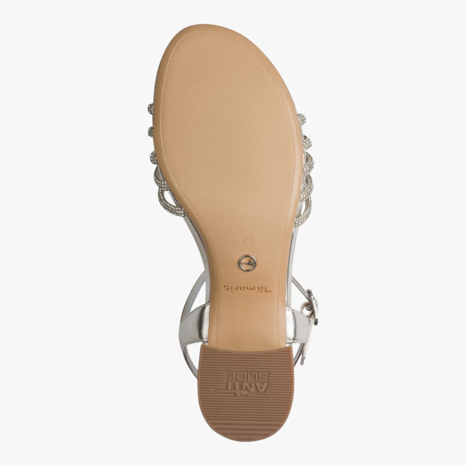 Tamaris Silver Strappy Occasion Sandal