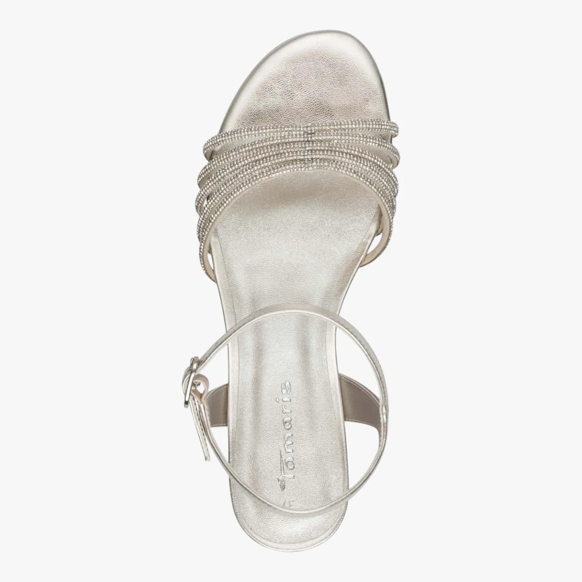 Tamaris Silver Strappy Occasion Sandal